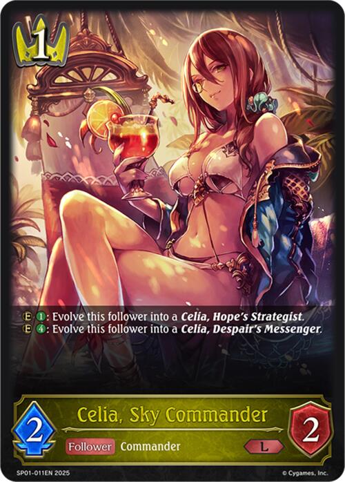 Celia, Sky Commander (SP01-011EN) [Seaside Memories]