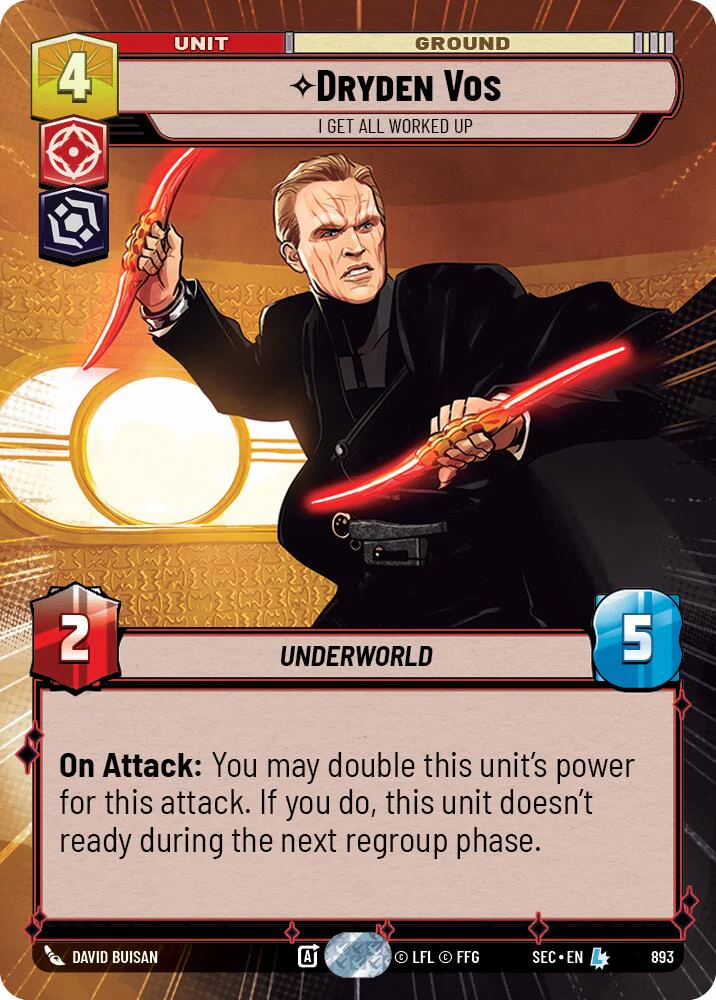 Dryden Vos - I Get All Worked Up (Hyperspace Foil) (893) (893) [Secrets of Power]
