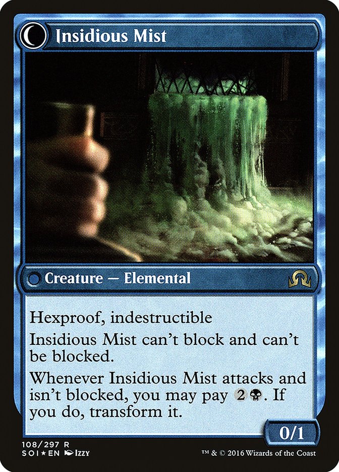 Elusive Tormentor // Insidious Mist [Shadows over Innistrad Prerelease Promos] - Image 2