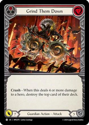 Grind Them Down (Red) [MPG079] (Mastery Pack Guardian)