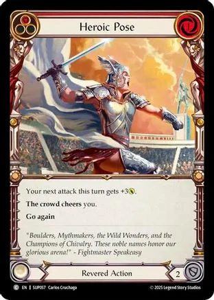 Heroic Pose (Red) [SUP057] (Super Slam)