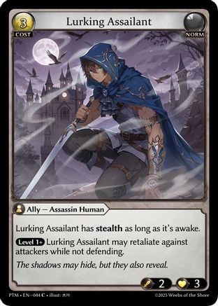 Lurking Assailant (Curio Foil) (044) [Phantom Monarchs]