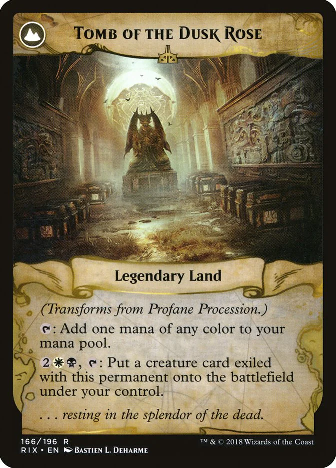 Profane Procession // Tomb of the Dusk Rose [Rivals of Ixalan] - Image 2