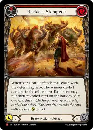 Reckless Stampede [SUP127] (Super Slam)  Rainbow Foil