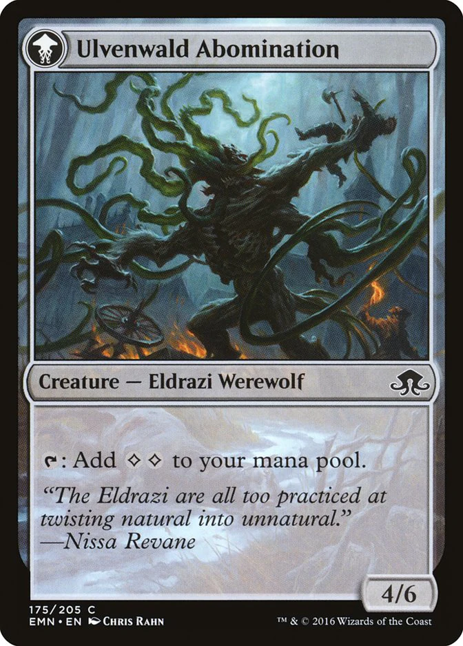 Ulvenwald Captive // Ulvenwald Abomination [Eldritch Moon] - Image 2